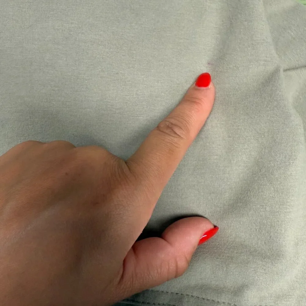 Cleo Harper Activewear Oversized NYC Street Hoodie in Sage Green Sweatshirt M - Picture 9 of 9